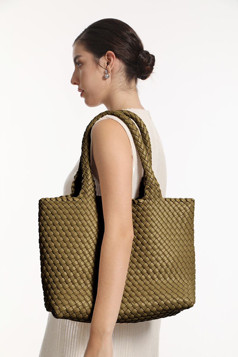 Women's Handmade Woven Trendy Large Capacity Portable Crossbody Bags