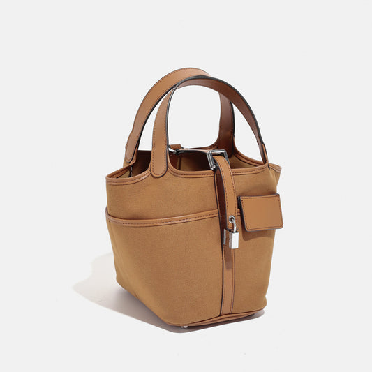 Women's Spring Canvas Vegetable Basket Classic Fashionable Crossbody Bags