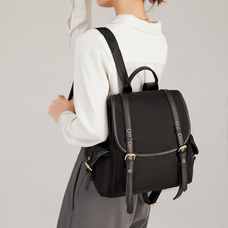 Women's Simple Korean Style Fashionable Oxford Cloth Backpacks