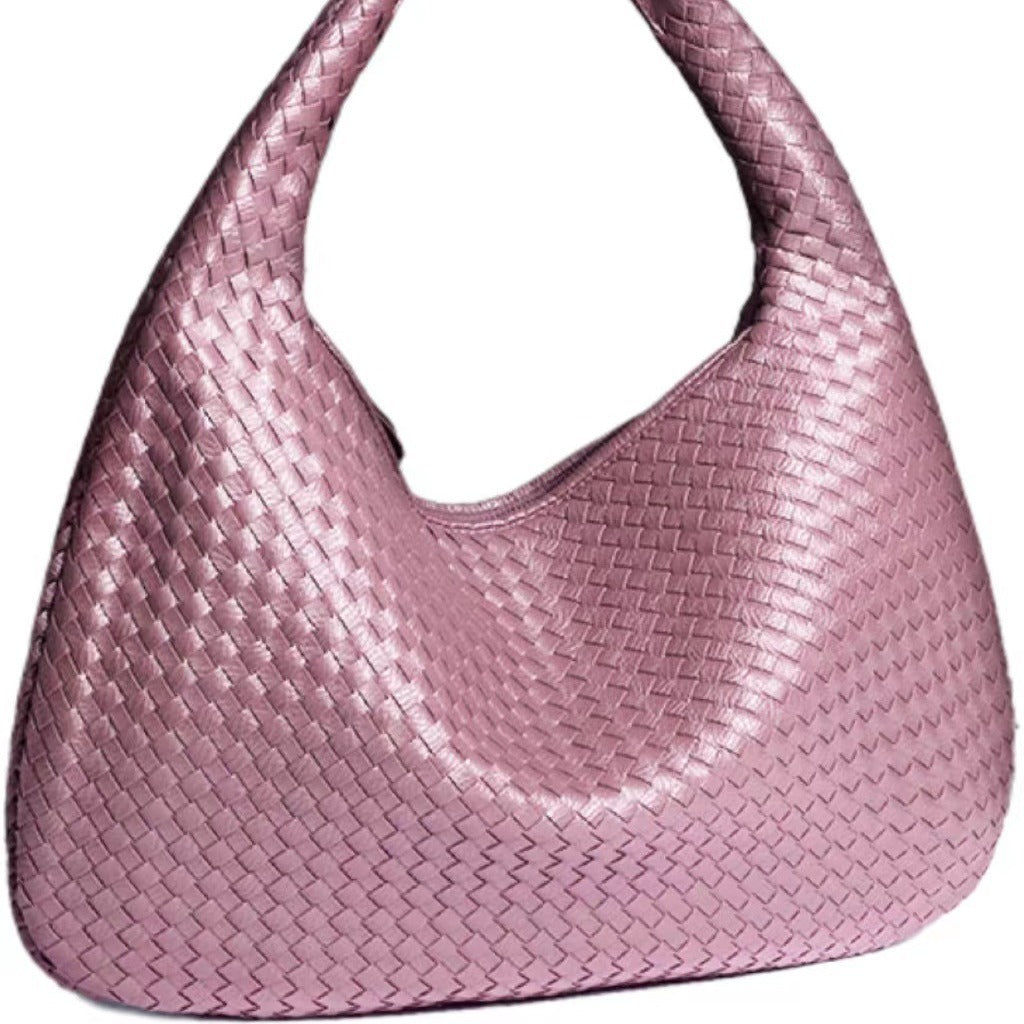 Women's Crescent Hand-woven Portable Dumpling Fashion Style Bags