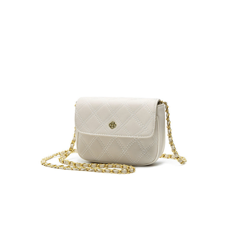 Women's Leather Classic Style Rhombus Chain Versatile Bags