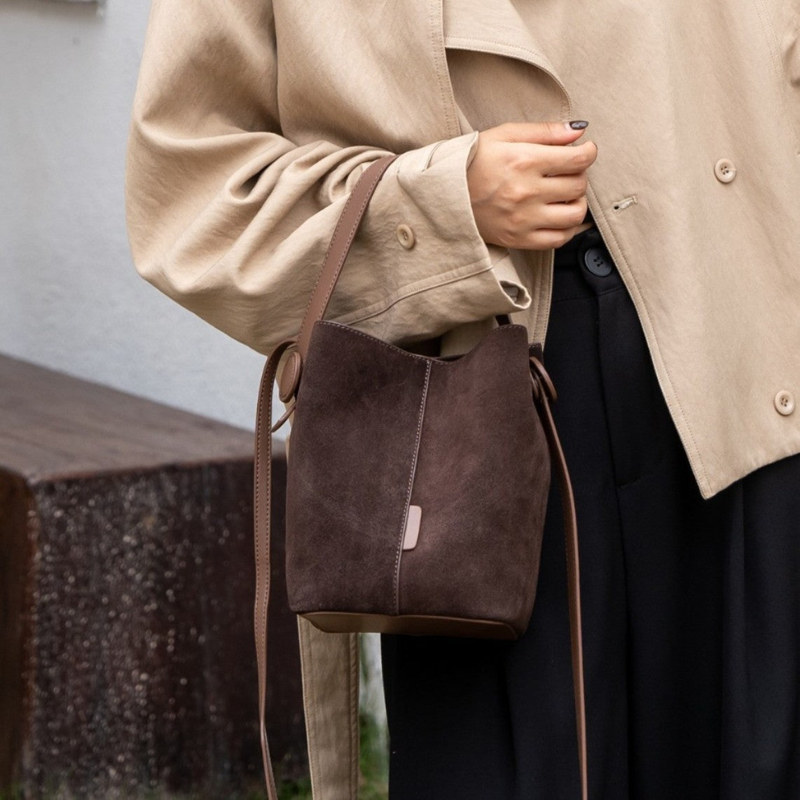 Women's Matte Leather Fashion Solid Color Crossbody Bags