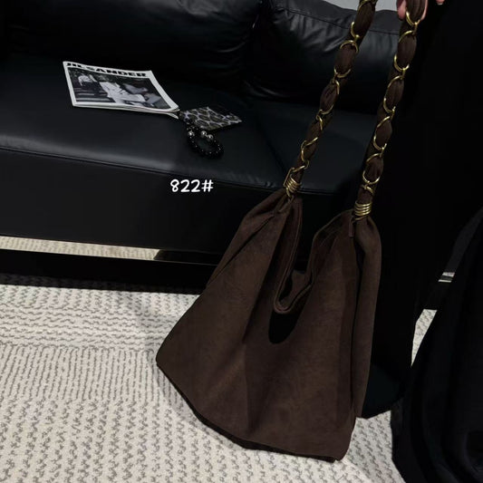 Women's Idle Style Retro Large Capacity Underarm Tote Bags