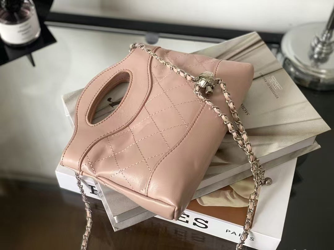 Women's Style Rhombus Chain Genuine Leather Fashionable Crossbody Bags