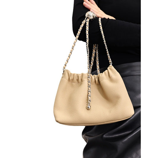 Women's Golden Balls Chain Underarm High-grade Cloud First Shoulder Bags
