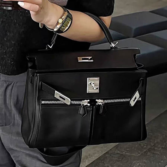 Large Capacity Wide Strap Top Layer Crossbody Bags