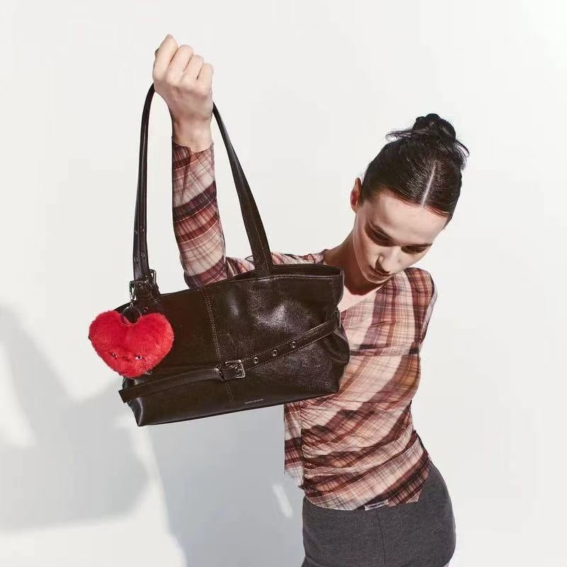 Durable Charming Niche Retro Commuting Large Shoulder Bags