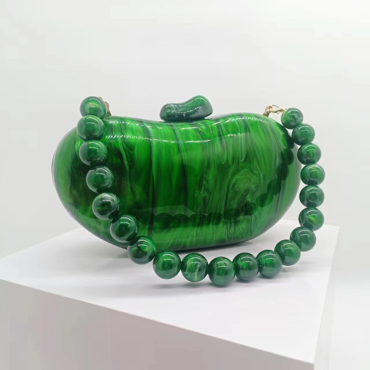 Women's Beans Acrylic Clutch Fashionable Novel Evening Bags