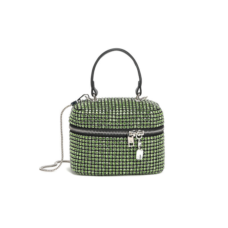Women's Rhinestone Spring Full Western Style Chain Bags