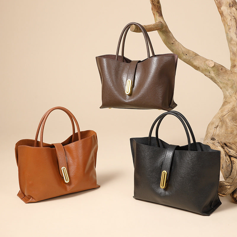 Women's First Layer Vegetable Tanning Leather Minority Bags