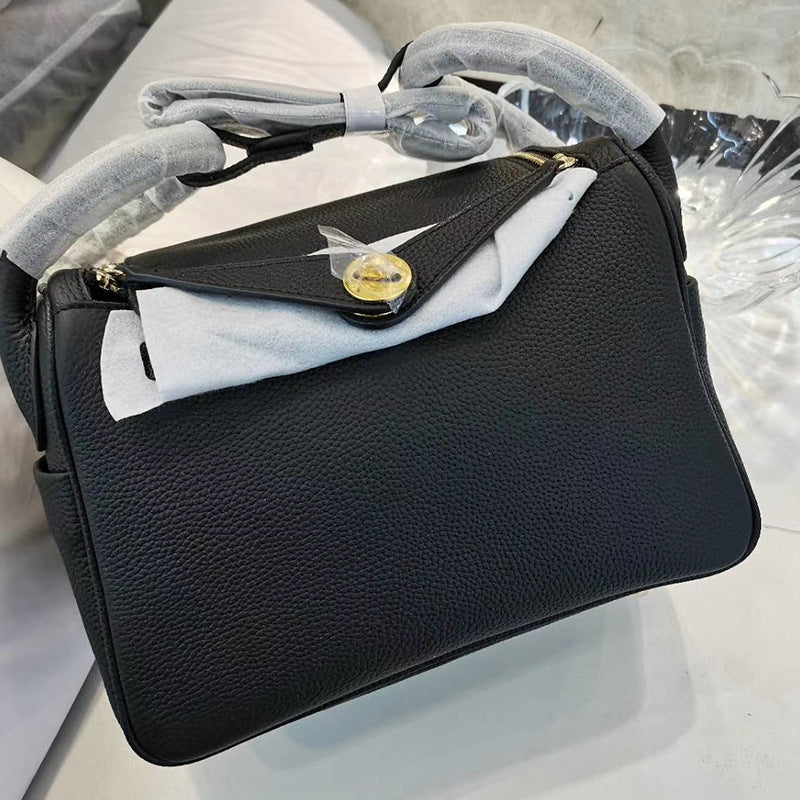 Women's Lindy Mini Doctor Cow Leather Portable Shoulder Bags
