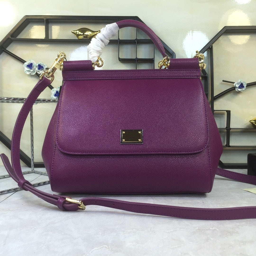 Women's Color Versatile Elegant Cowhide Palm Print Crossbody Bags
