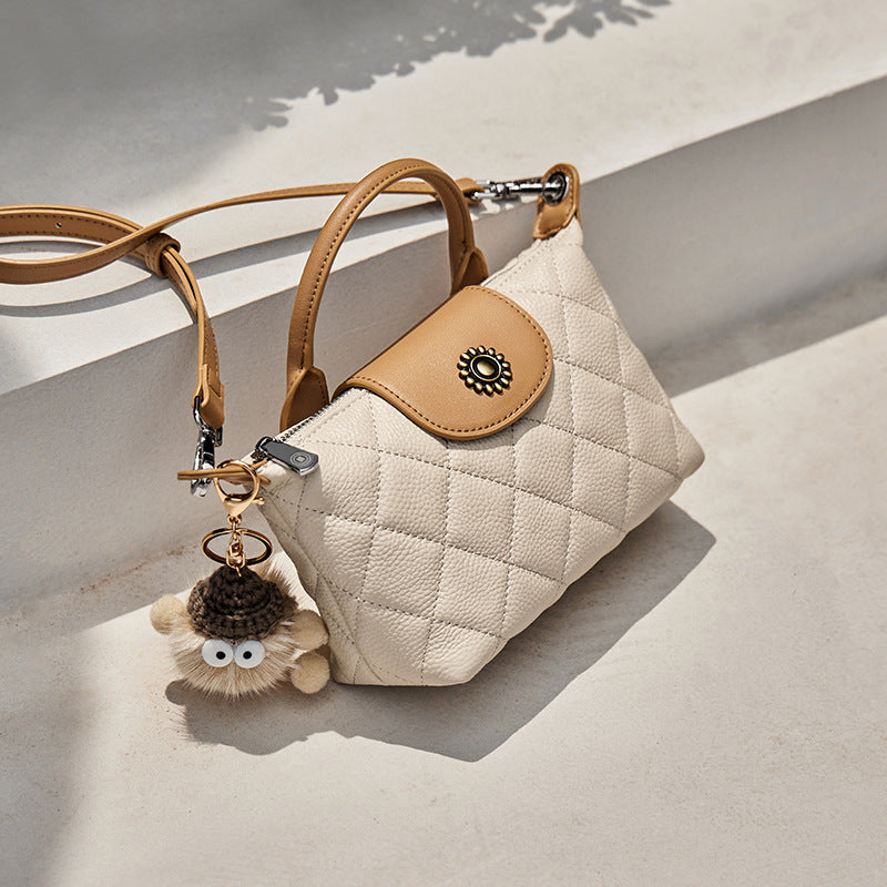 Women's Summer High-grade Dumpling Genuine Leather Handbags