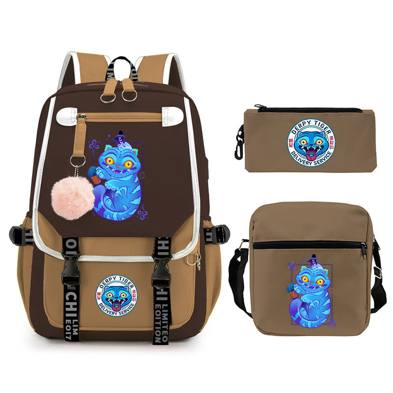 Elegant Children's Merchandise Printed Fashion Pencil Backpacks