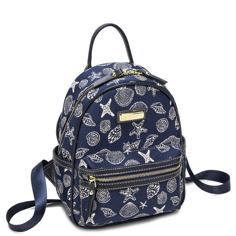 Women's Bear Attachment Korean Trendy Personalized Fresh Backpacks