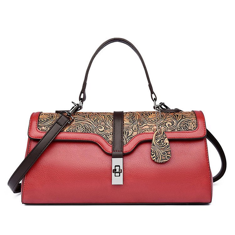 Women's Personalized Sewing Line Retro Fashion Portable Bags