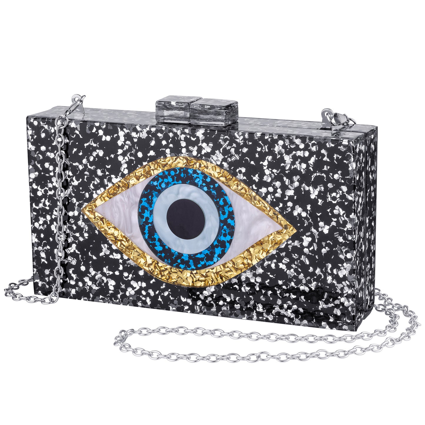 Acrylic Wedding Dinner Clutch Chain Eye Evening Bags