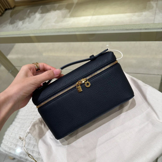 Leather Lunch Box Kelly Lychee Pattern Crossbody Bags