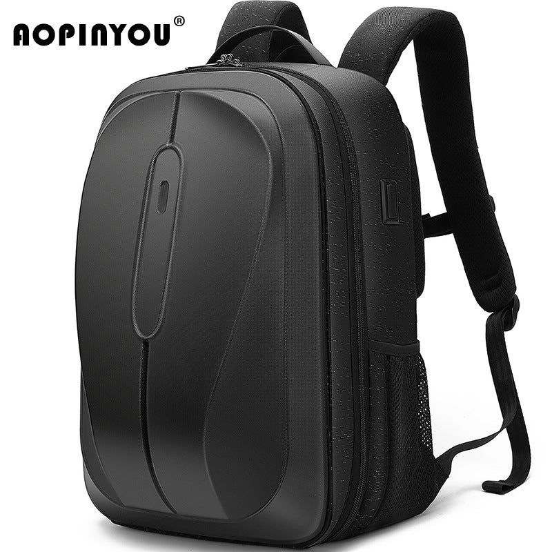 Men's Large Capacity Three-dimensional Hard Shell Waterproof Backpacks