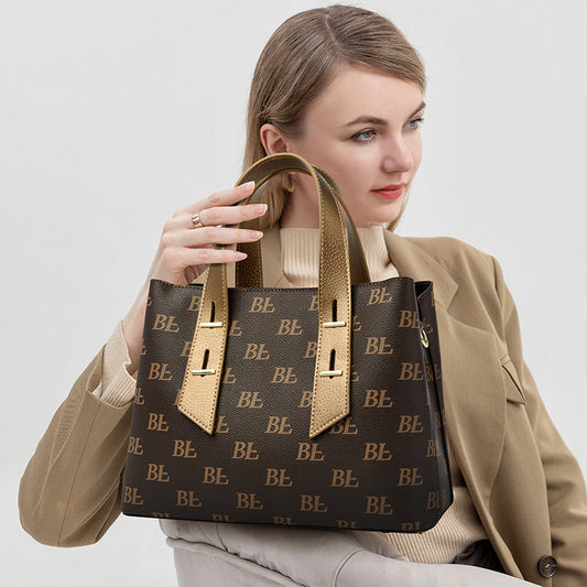 Women's High Sense Printed Fashion Commuter Large Handbags