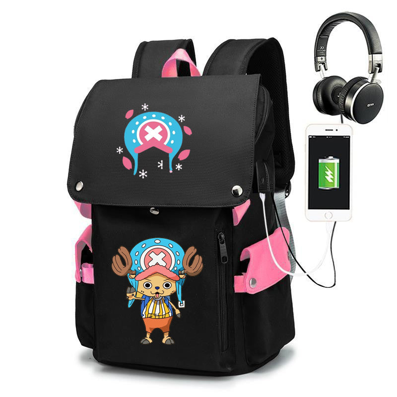 Piece Joint Name Cartoon Male Junior High Backpacks