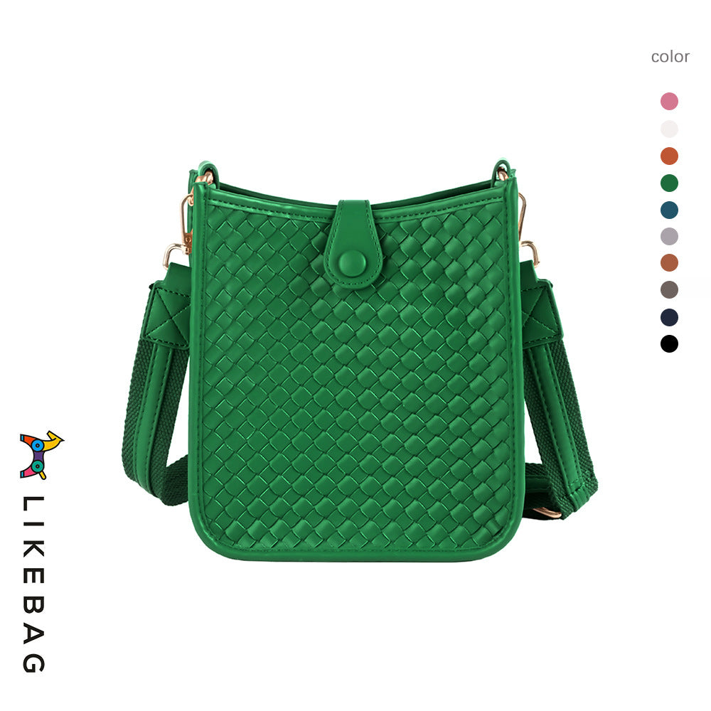 Women's Trendy Texture Woven Ribbon Commuter Crossbody Bags
