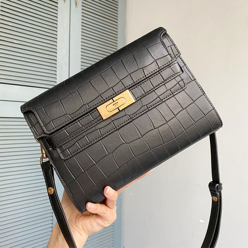 Women's Large Glass Kelly Underarm Leather Bags