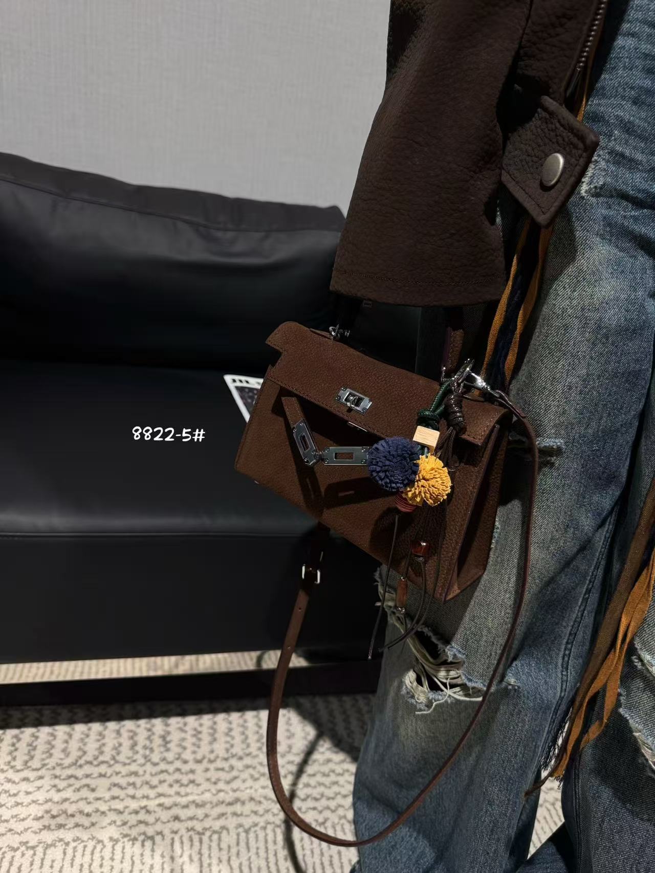 Women's Retro Genuine Leather Niche Portable Kelly Bags