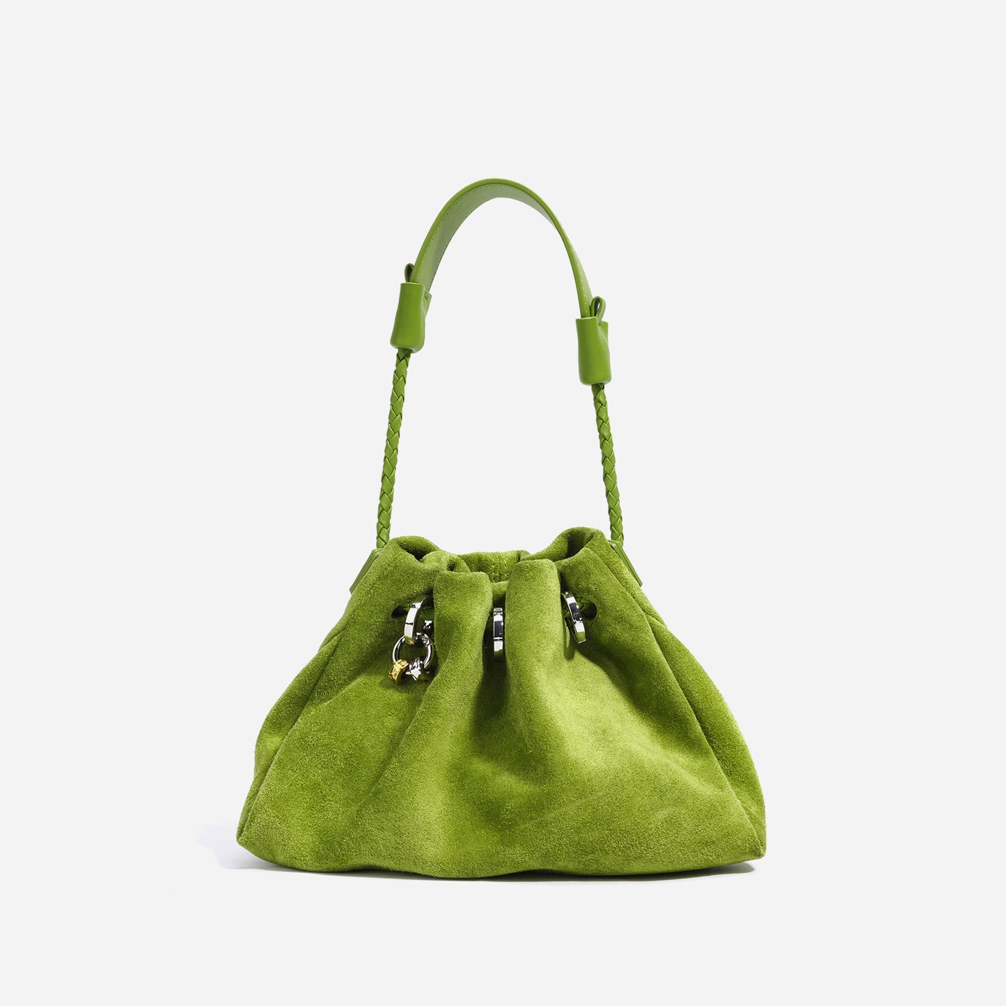 Women's High-grade Drawstring Lucky Lazy Pleated Handbags