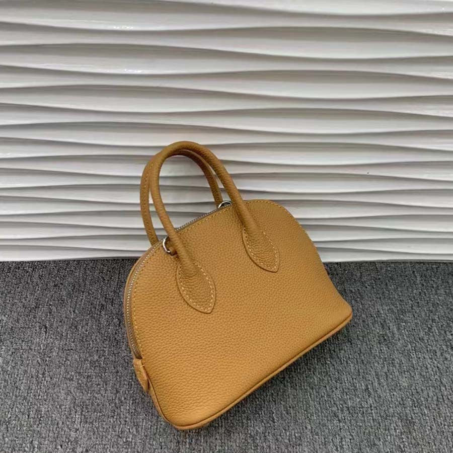Women's Shell Fashion Simple Solid Color Leather Crossbody Bags