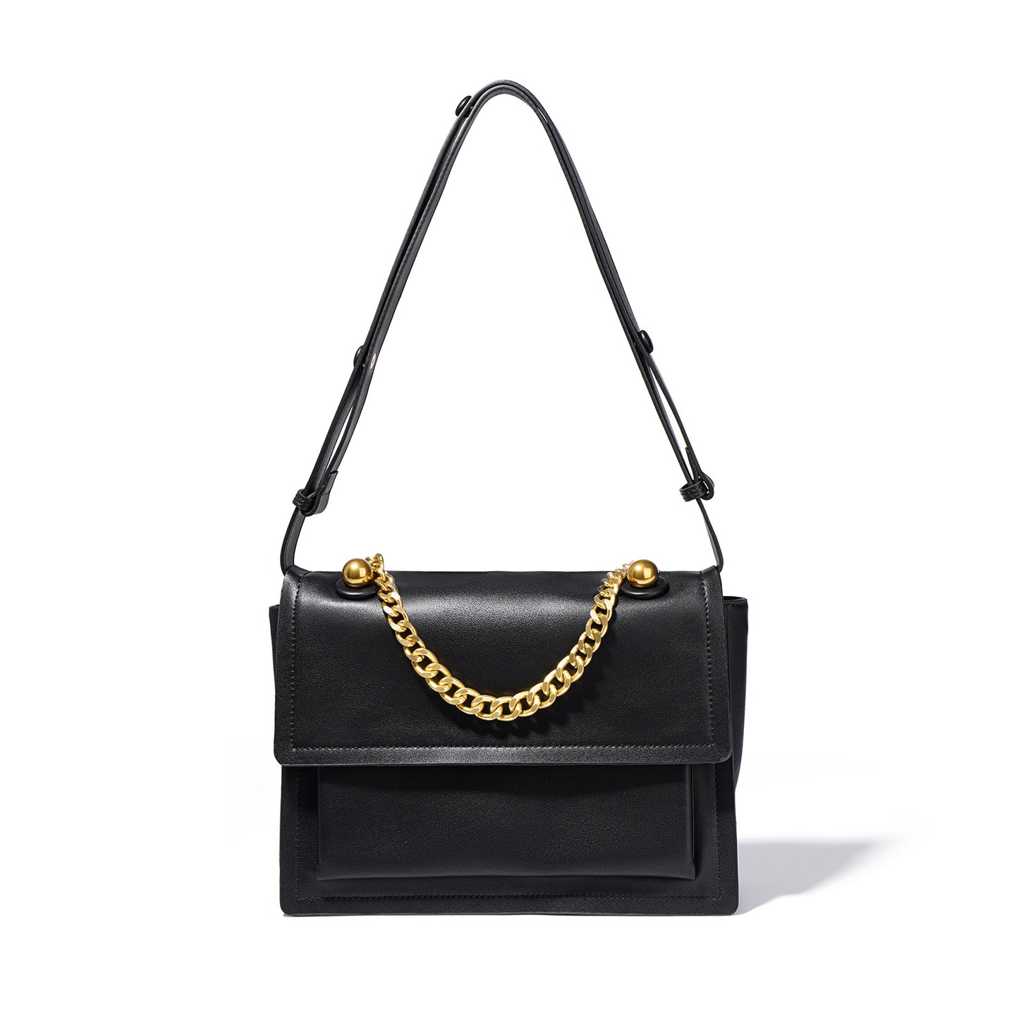 Women's Cowhide For Commuter Niche Texture Large Shoulder Bags
