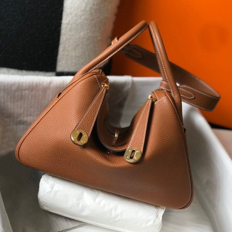 Women's Lindy Mini Doctor Cow Leather Portable Shoulder Bags