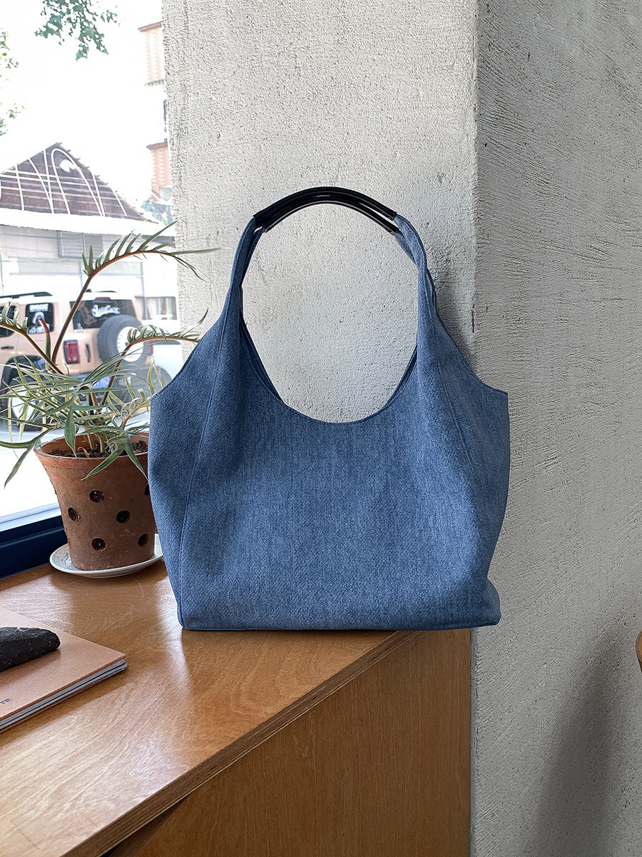 Women's Commuter Fashion Korean Style Idle Large Shoulder Bags