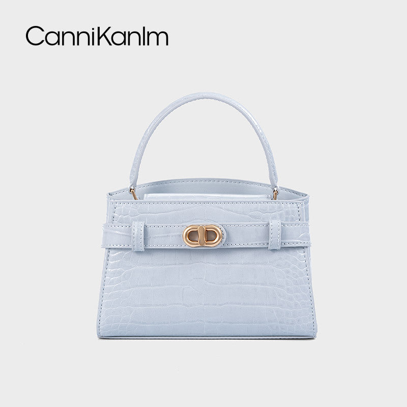 Women's Crocodile Pattern Size Portable Kelly Fashionable Crossbody Bags
