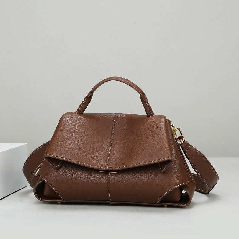 Women's Niche Smiling Fashionable High-grade Versatile Soft Handbags