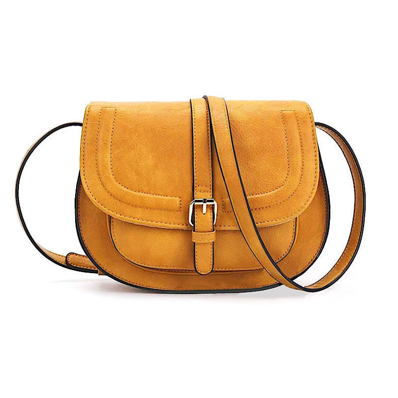 Women's Fashion Style Retro Saddle Semicircle Shoulder Bags