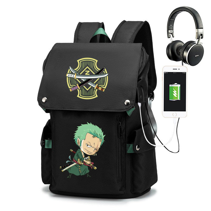 Piece Joint Name Cartoon Male Junior High Backpacks