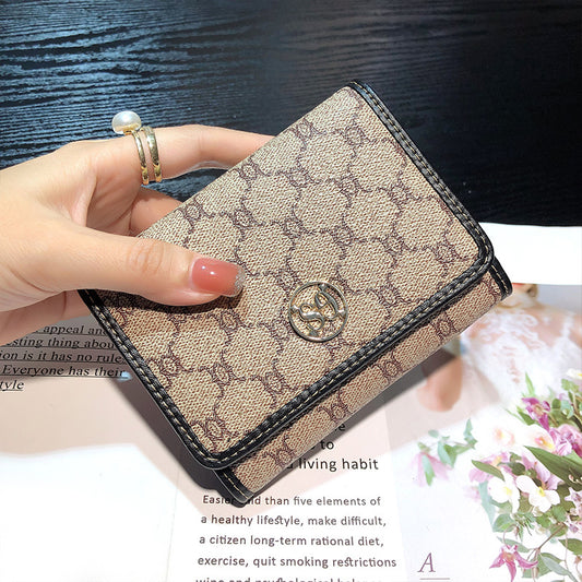 Women's Short Leather Large Capacity Simple Versatile Card Holder