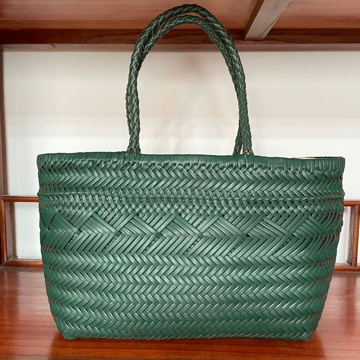 Women's French Woven Vegetable Basket Genuine Handbags