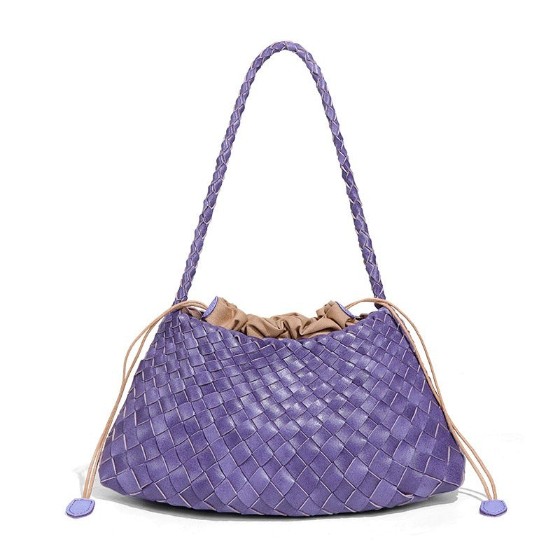 Women's French Fashion Hand-woven Portable Vegetable Basket Bags