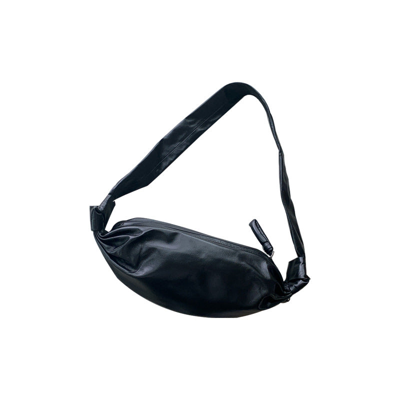 Layer Cowhide Croissant Niche Genuine Leather Crossbody Bags