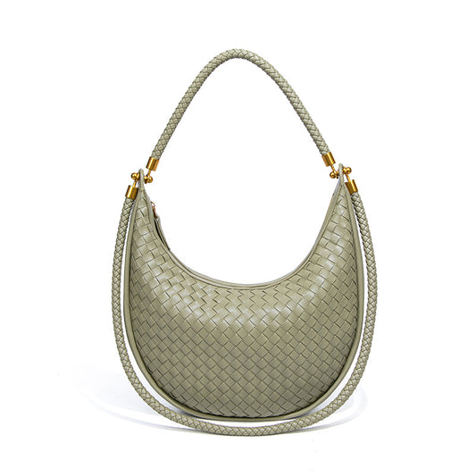 Women's Fashion Hand-woven Portable Selenodont Niche Underarm Handbags