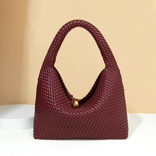 Fashion Large Capacity Hand-woven Dumpling Selenodont Armpit Bags