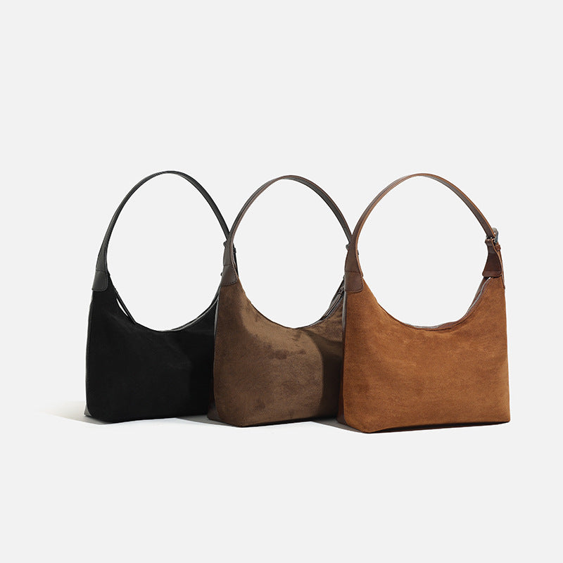 Popular Trendy Women's Capacity Frosted Vintage Shoulder Bags