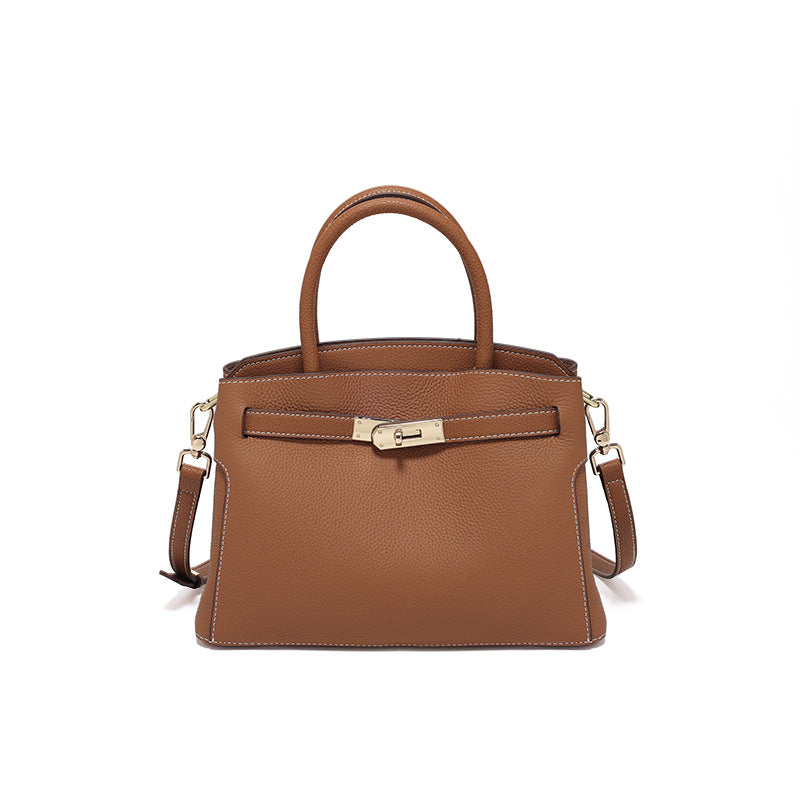 Women's Layer Cowhide High-grade Genuine Leather Kelly Large Crossbody Bags