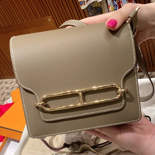 Genuine Leather Constance Pig Nose Trendy Shoulder Bags