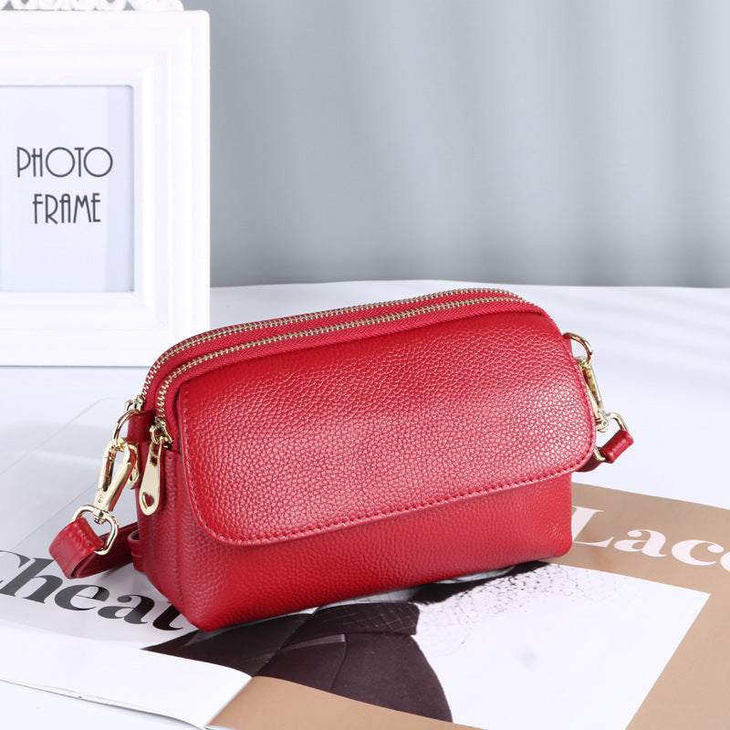 Women's Fashion Genuine Leather Summer First Layer Crossbody Bags