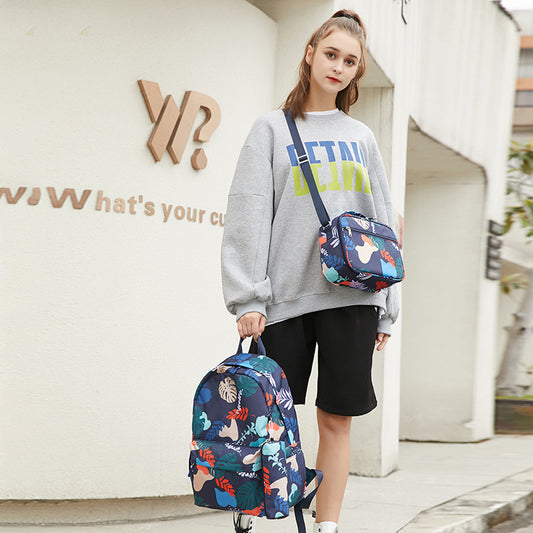 Women's Three-piece Set High Trendy Waterproof Backpacks