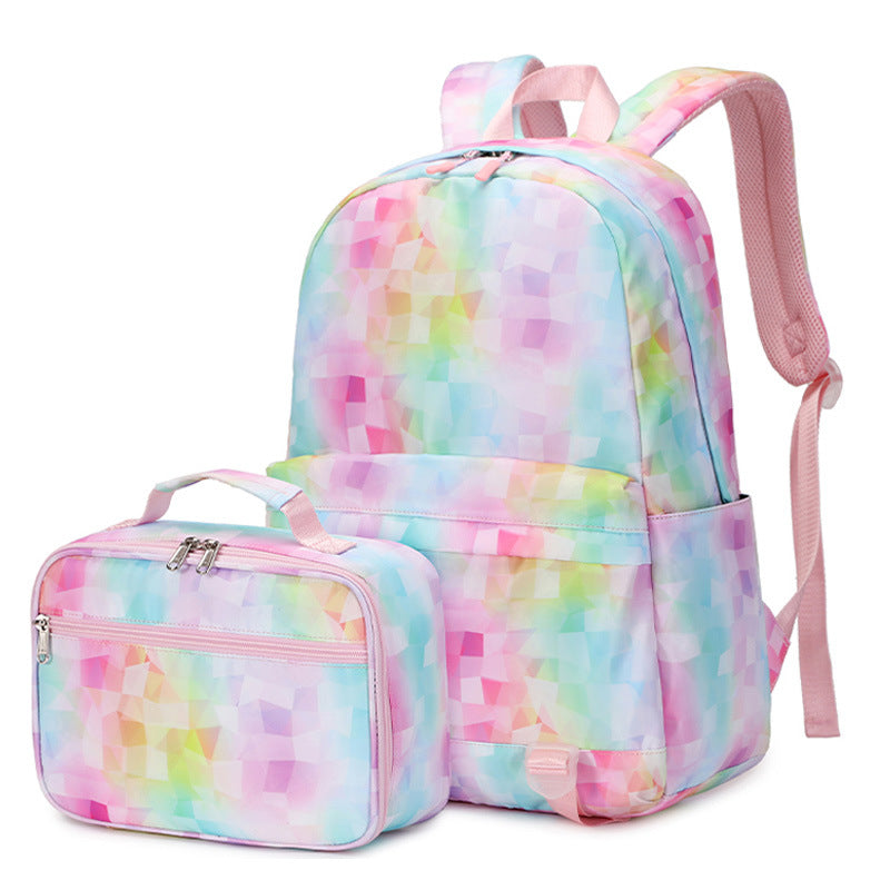 Women's Clear Sweet Nylon Printed Fashion Two-piece Bags