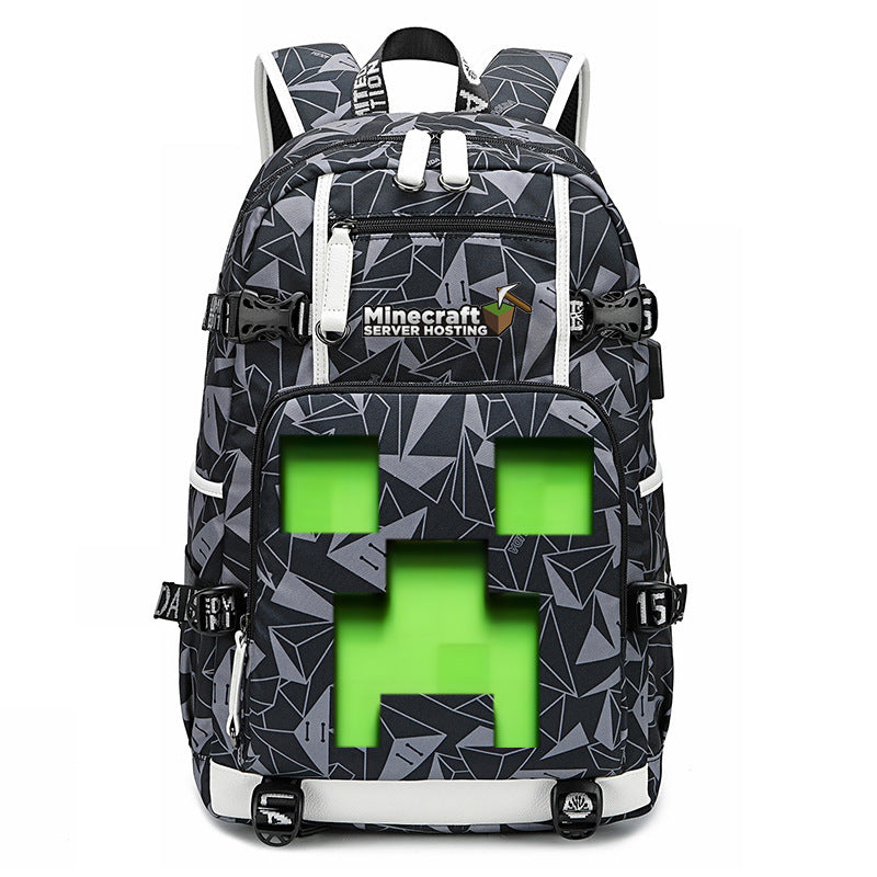 My World Surrounding The Game Printed Backpacks